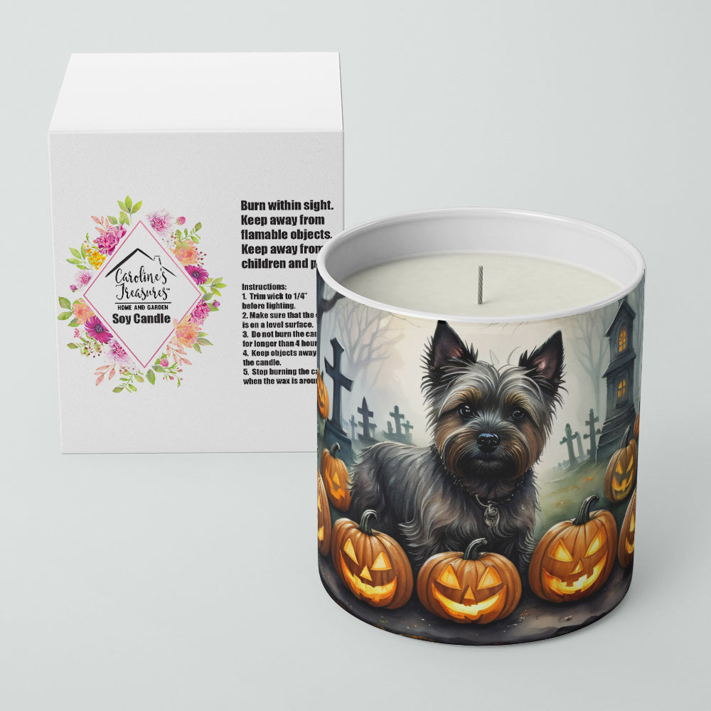 Cairn Terrier Spooky Halloween Decorative Soy Candle