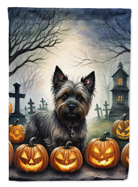 Buy this Cairn Terrier Spooky Halloween House Flag