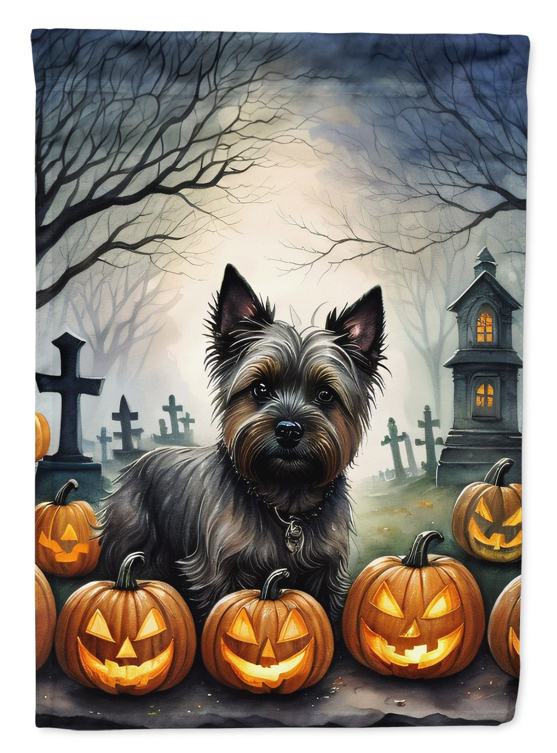 Buy this Cairn Terrier Spooky Halloween Garden Flag