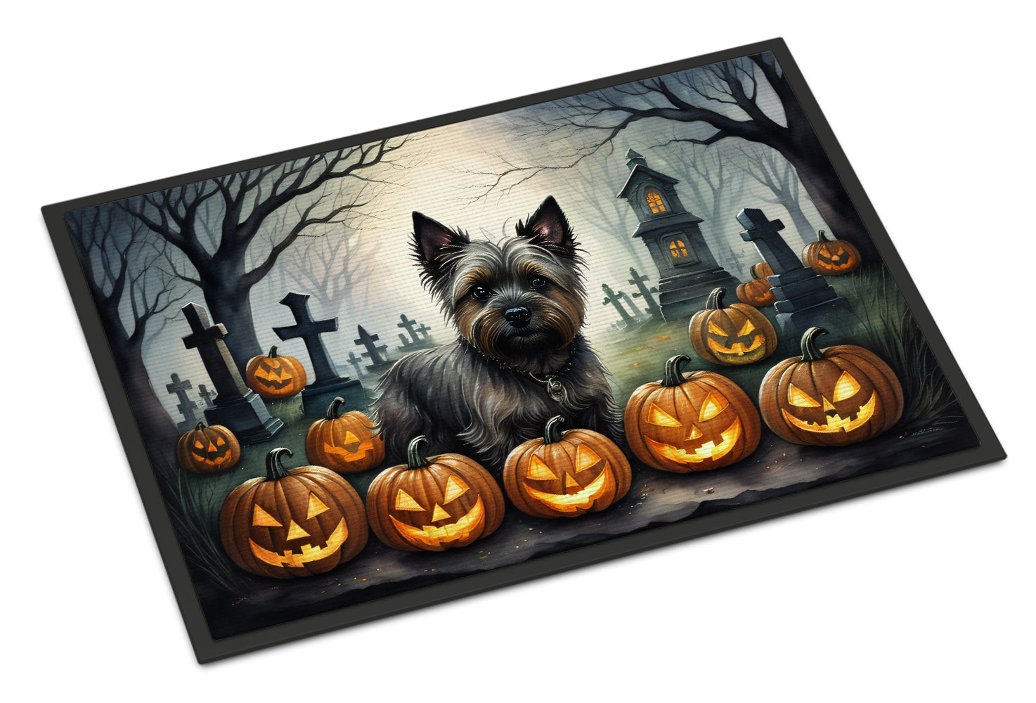 Buy this Cairn Terrier Spooky Halloween Indoor or Outdoor Mat 24x36