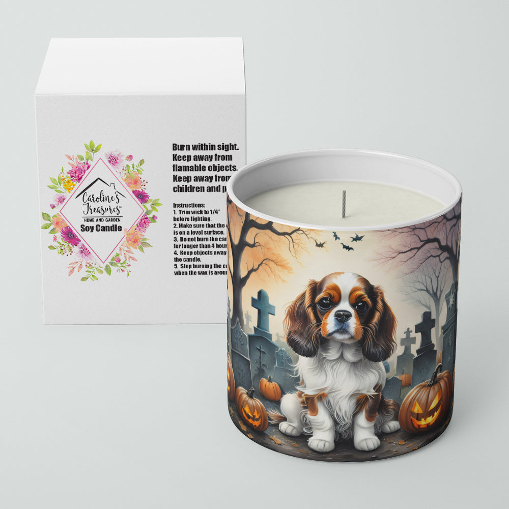 Cavalier Spaniel Spooky Halloween Decorative Soy Candle