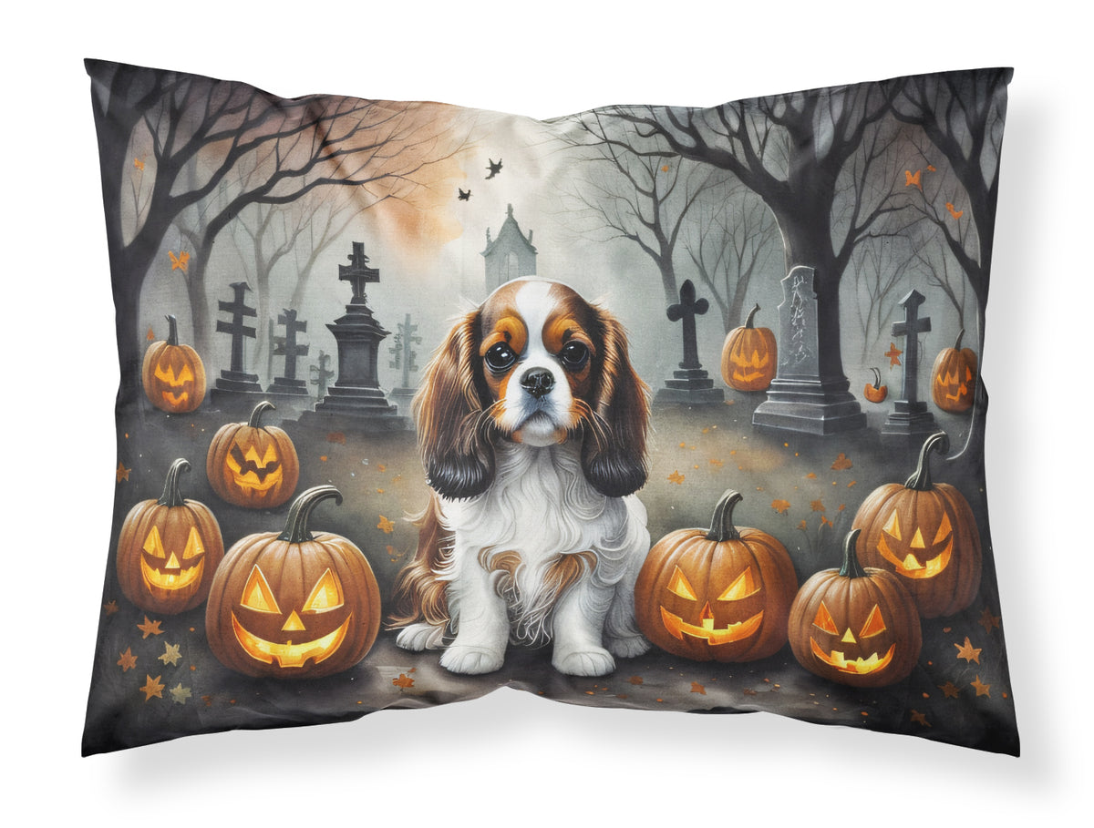 Buy this Cavalier Spaniel Spooky Halloween Fabric Standard Pillowcase