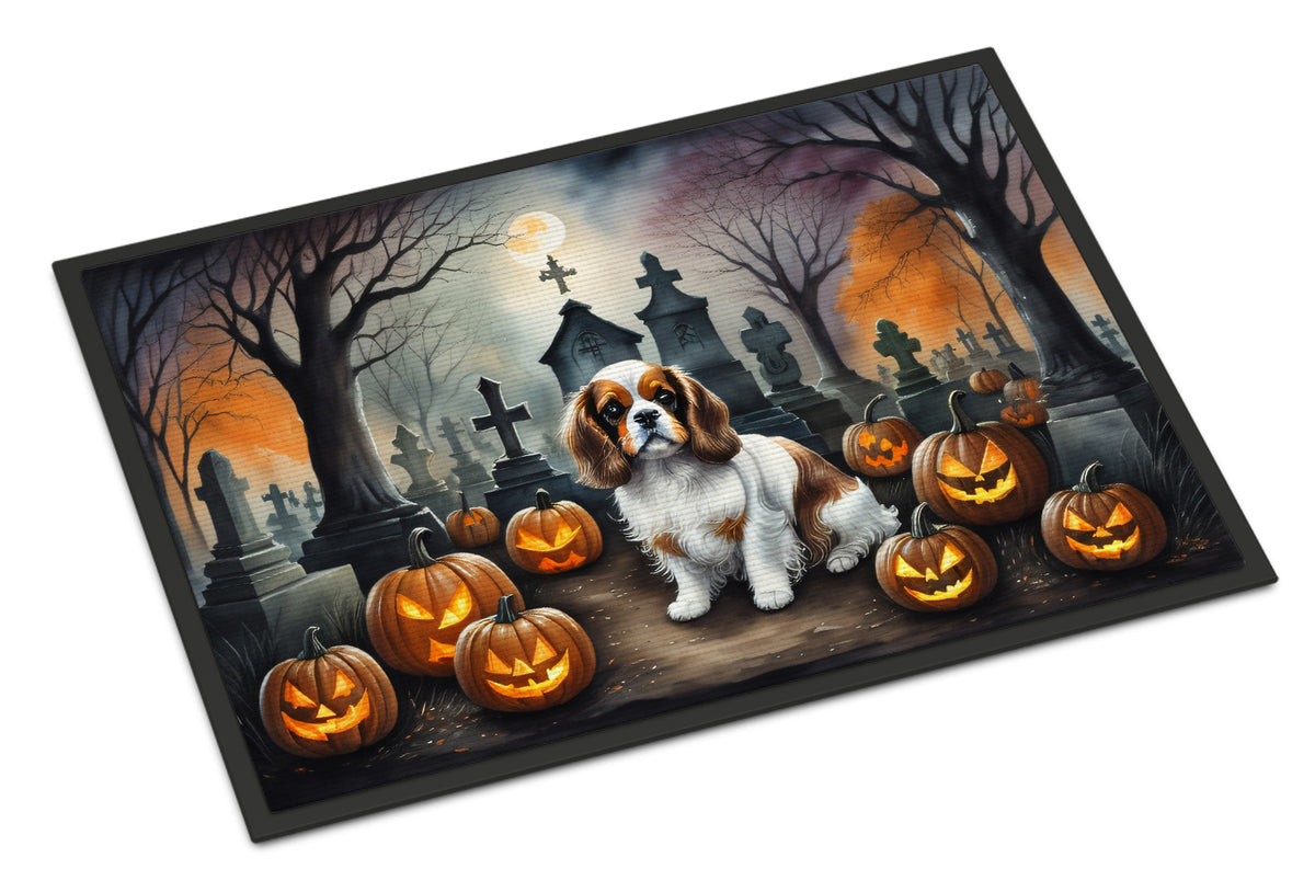Buy this Cavalier Spaniel Spooky Halloween Indoor or Outdoor Mat 24x36
