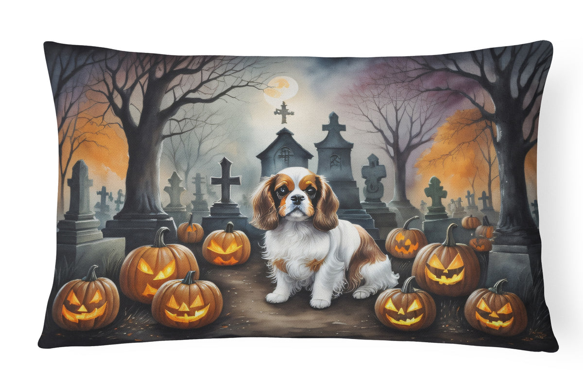 Buy this Cavalier Spaniel Spooky Halloween Fabric Decorative Pillow