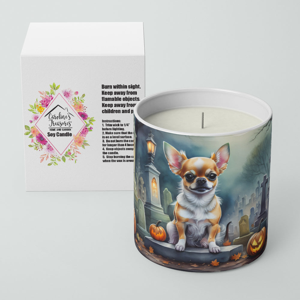 Chihuahua Spooky Halloween Decorative Soy Candle