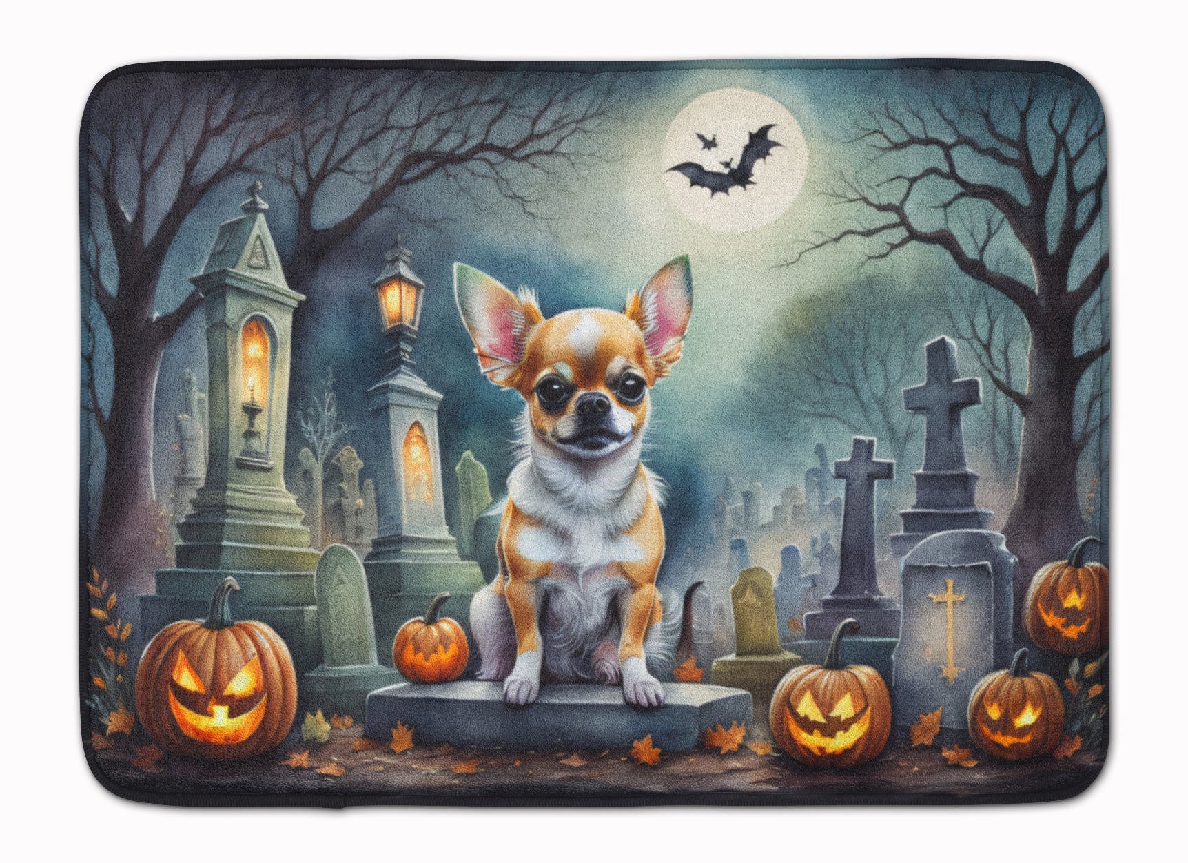 Buy this Chihuahua Spooky Halloween Memory Foam Kitchen Mat