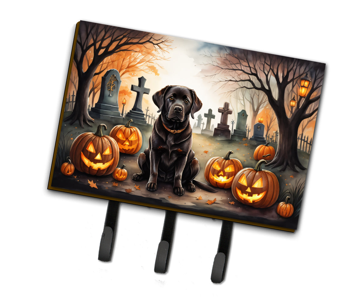 Buy this Chocolate Labrador Retriever Spooky Halloween Leash or Key Holder