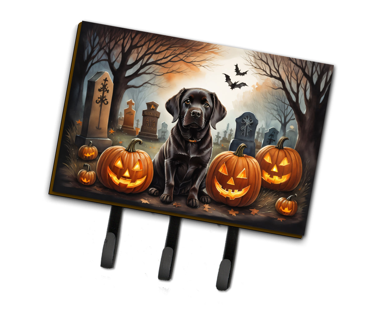 Buy this Chocolate Labrador Retriever Spooky Halloween Leash or Key Holder