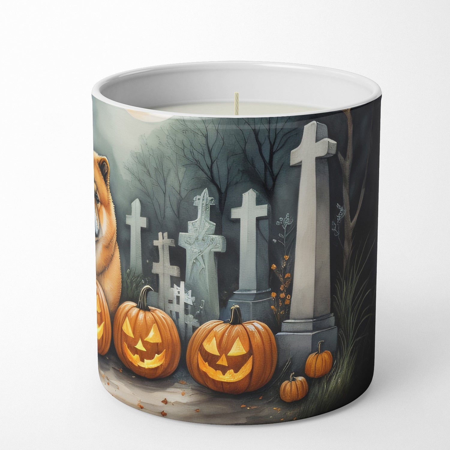 Chow Chow Spooky Halloween Decorative Soy Candle