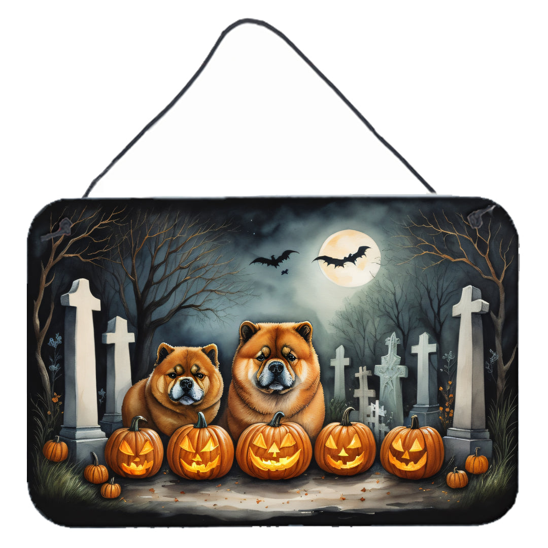Buy this Chow Chow Spooky Halloween Wall or Door Hanging Prints