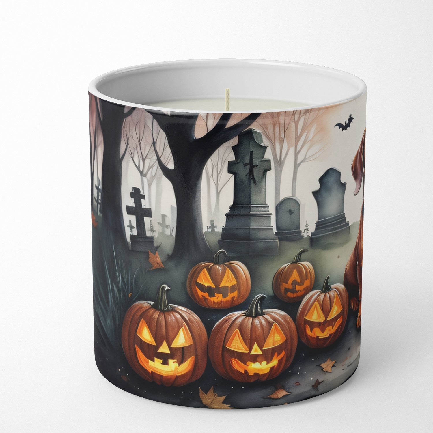 Dachshund Spooky Halloween Decorative Soy Candle