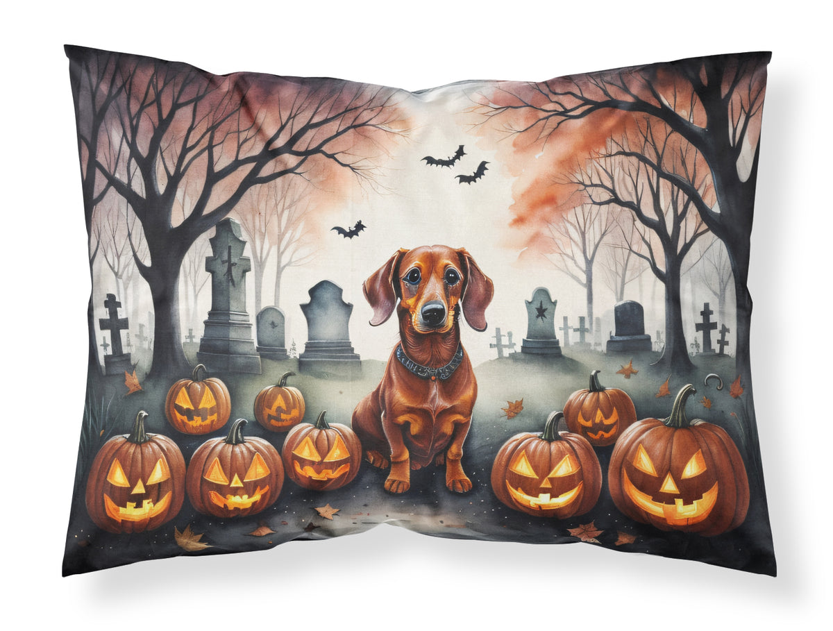 Buy this Dachshund Spooky Halloween Fabric Standard Pillowcase