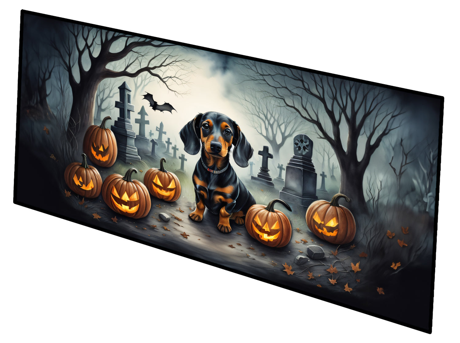 Buy this Dachshund Spooky Halloween Runner Mat 28x58
