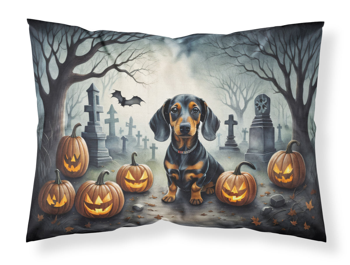 Buy this Dachshund Spooky Halloween Fabric Standard Pillowcase