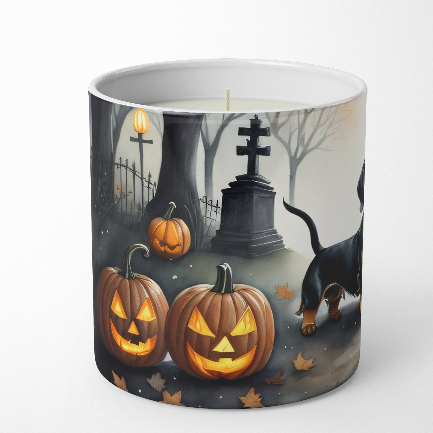 Dachshund Spooky Halloween Decorative Soy Candle