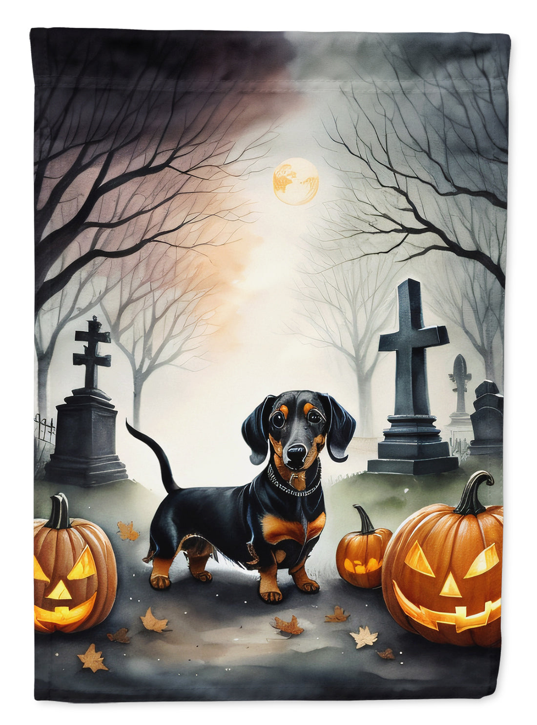 Buy this Dachshund Spooky Halloween House Flag