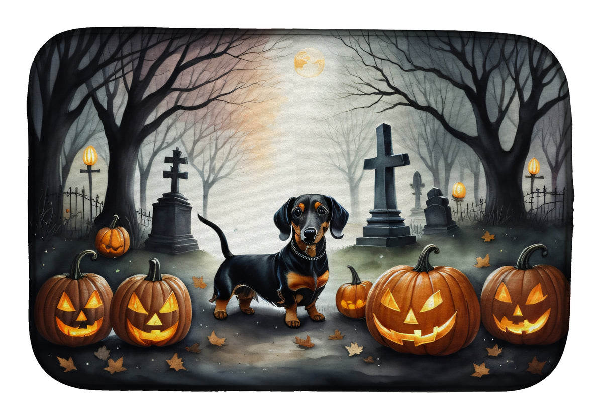 Buy this Dachshund Spooky Halloween Dish Drying Mat