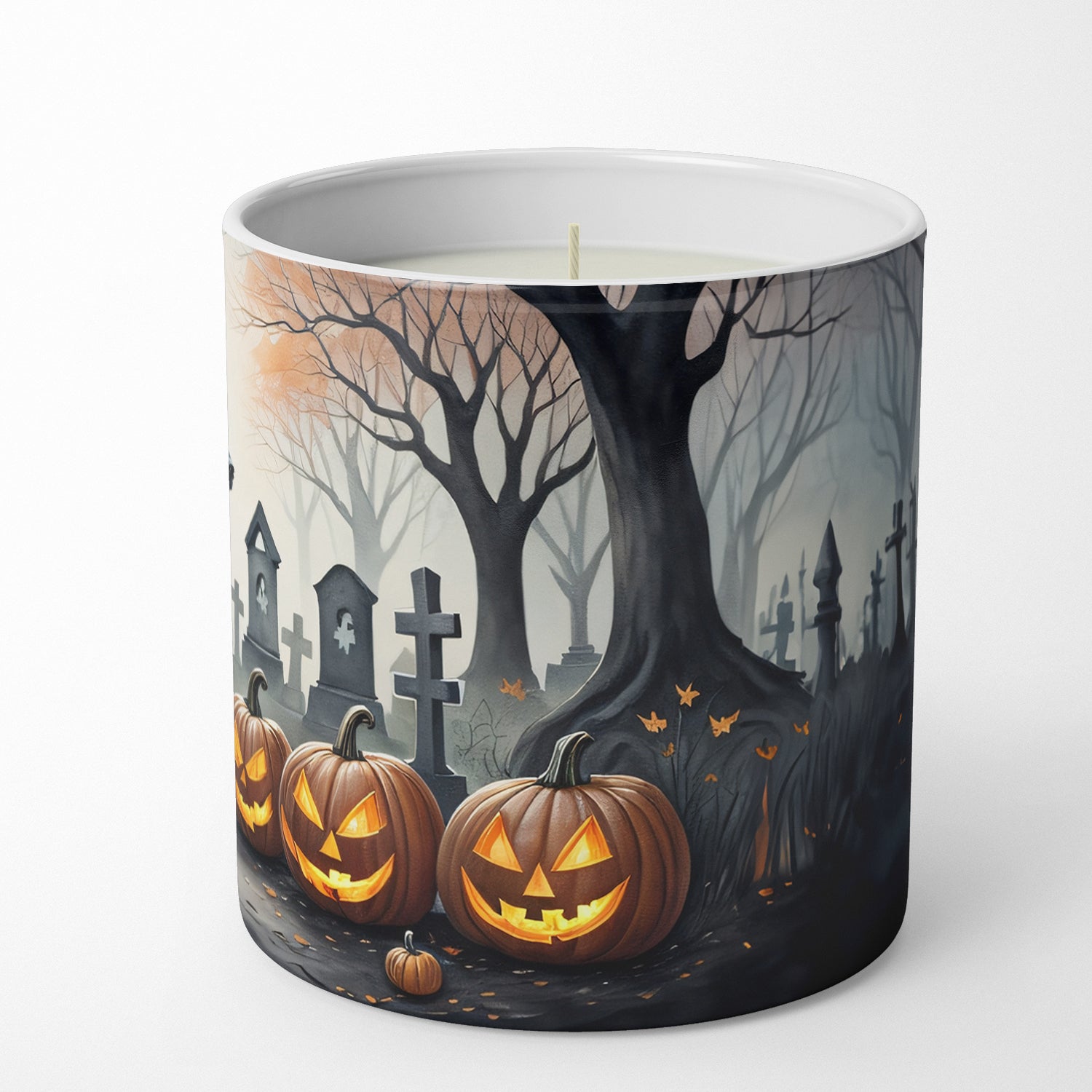 Doberman Pinscher Spooky Halloween Decorative Soy Candle