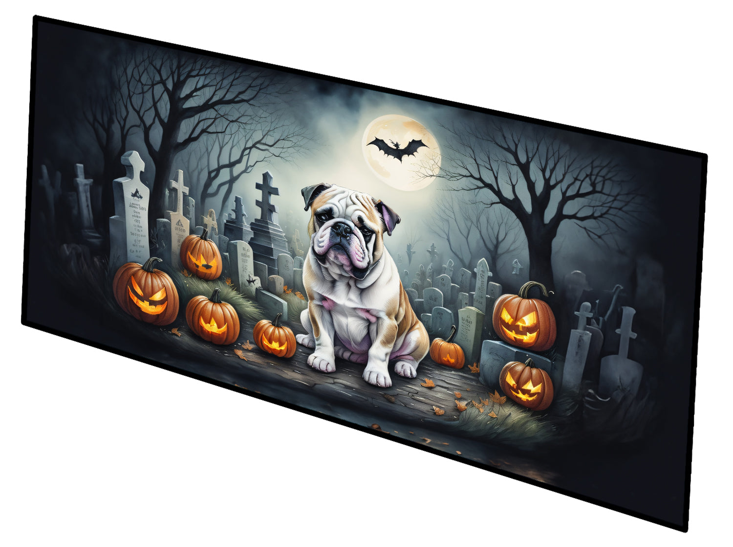 Buy this English Bulldog Spooky Halloween Runner Mat 28x58