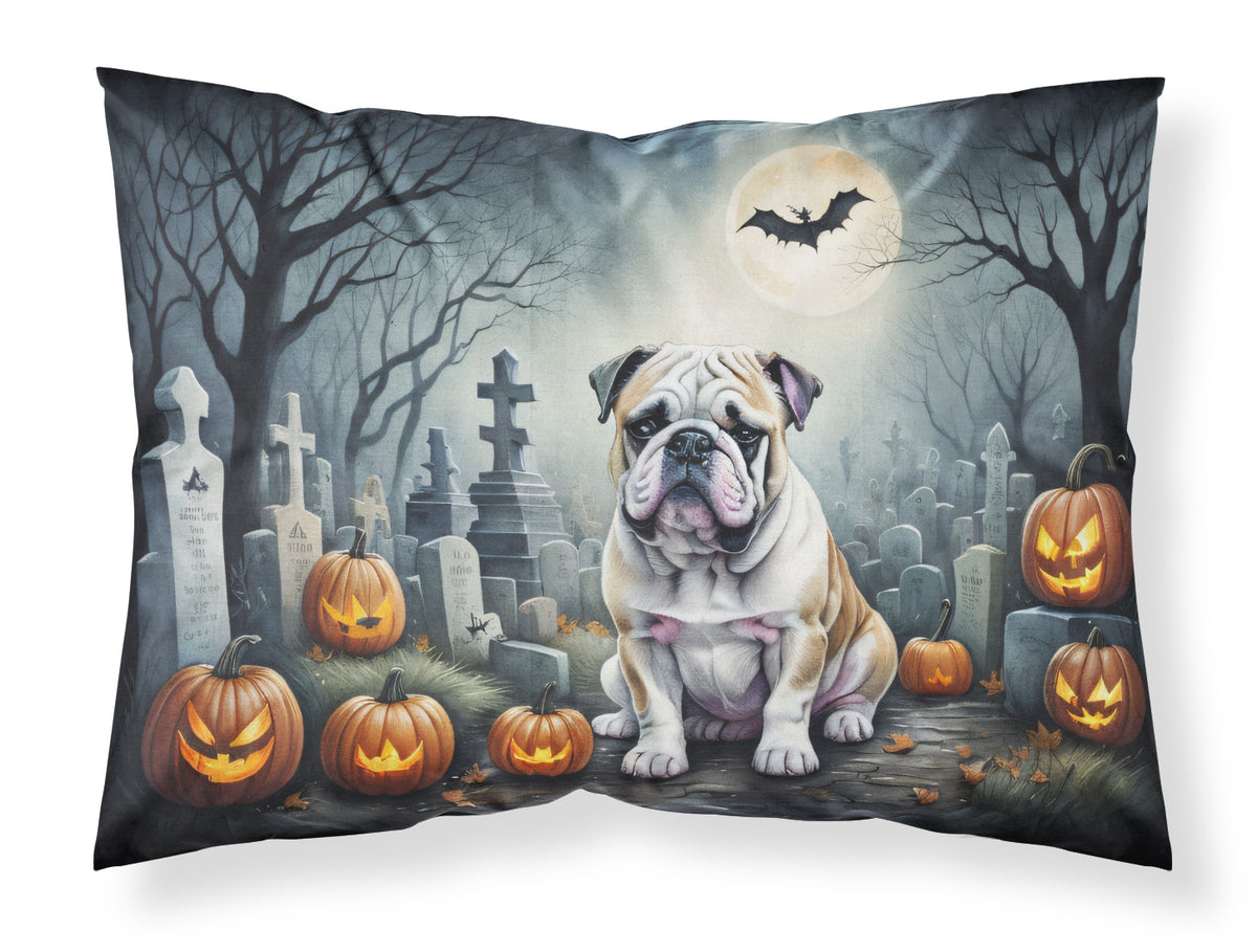 Buy this English Bulldog Spooky Halloween Fabric Standard Pillowcase