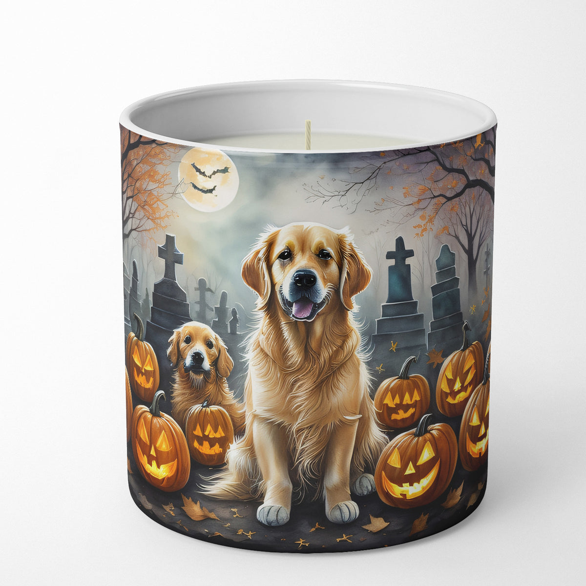 Buy this Golden Retriever Spooky Halloween Decorative Soy Candle