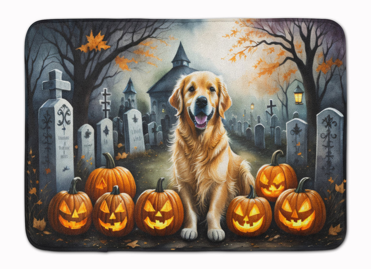 Buy this Golden Retriever Spooky Halloween Memory Foam Kitchen Mat