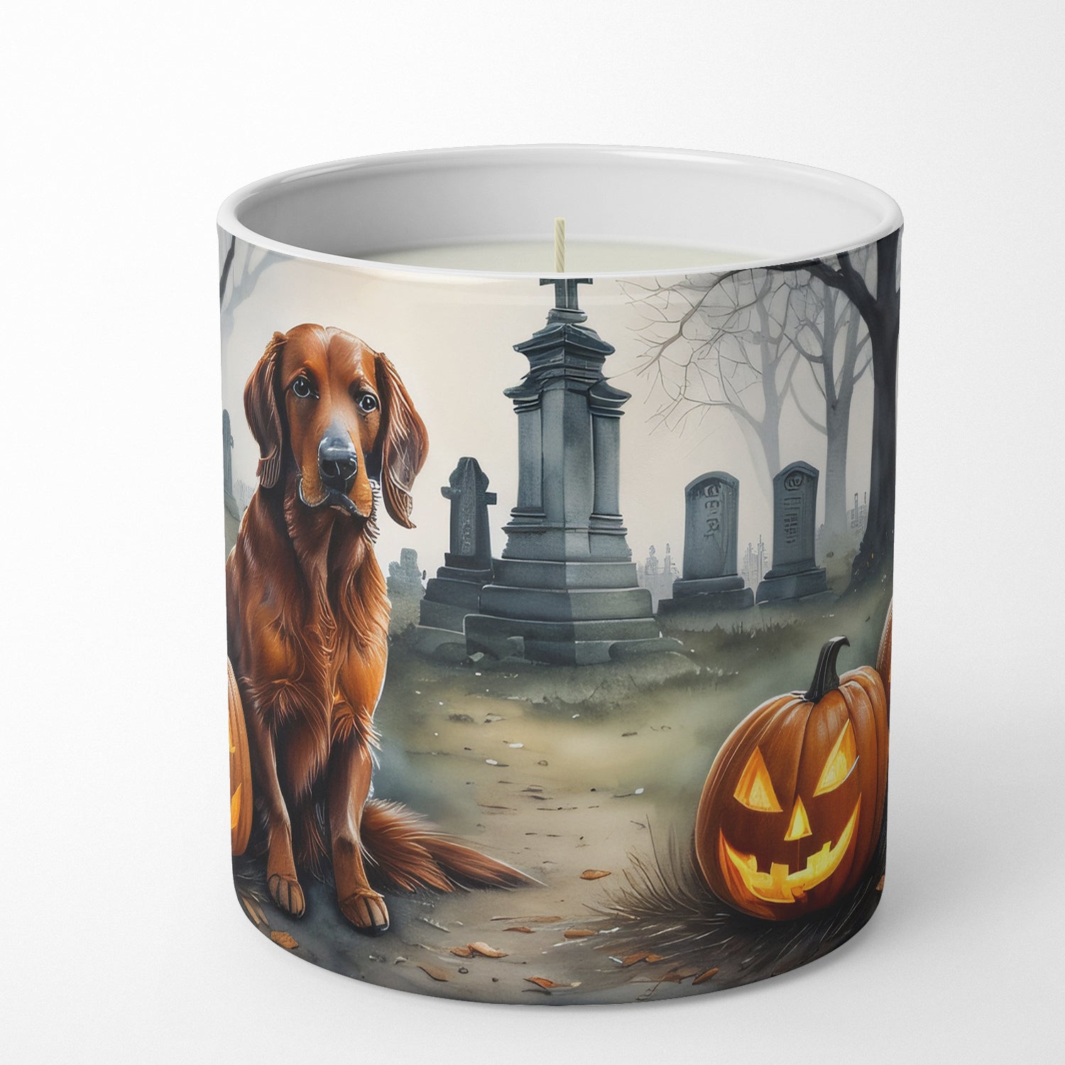 Irish Setter Spooky Halloween Decorative Soy Candle