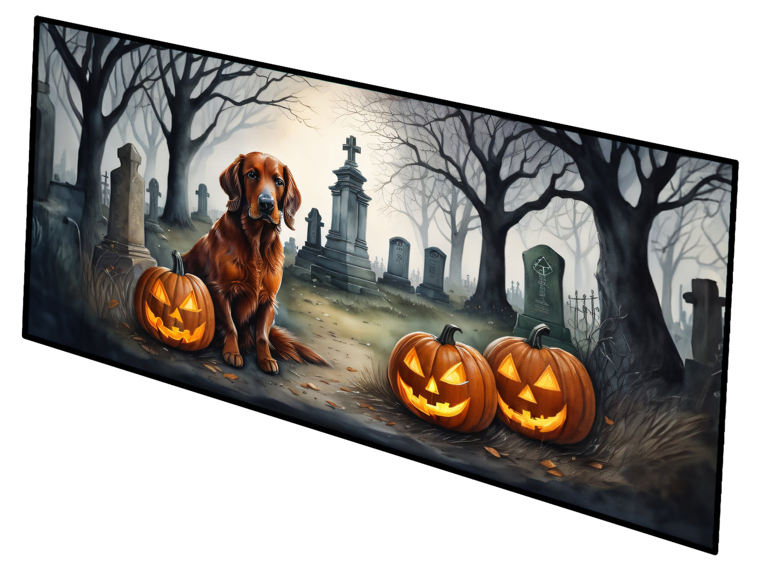 Buy this Irish Setter Spooky Halloween Runner Mat 28x58