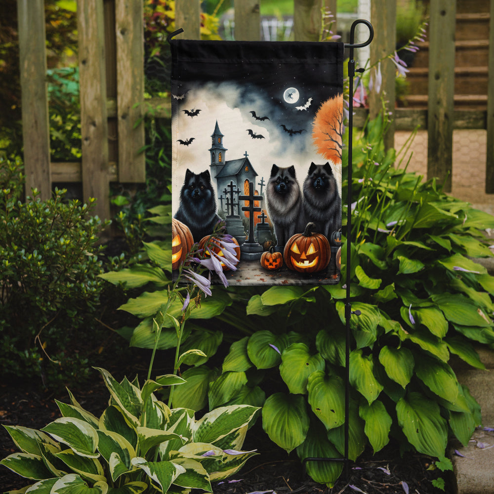 Buy this Keeshond Spooky Halloween Garden Flag