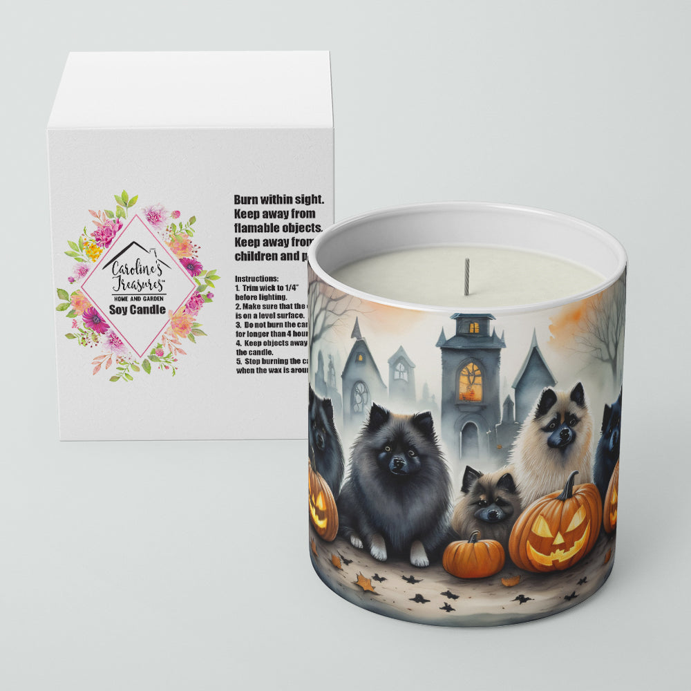 Buy this Keeshond Spooky Halloween Decorative Soy Candle