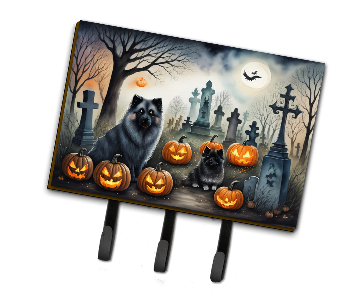 Buy this Keeshond Spooky Halloween Leash or Key Holder