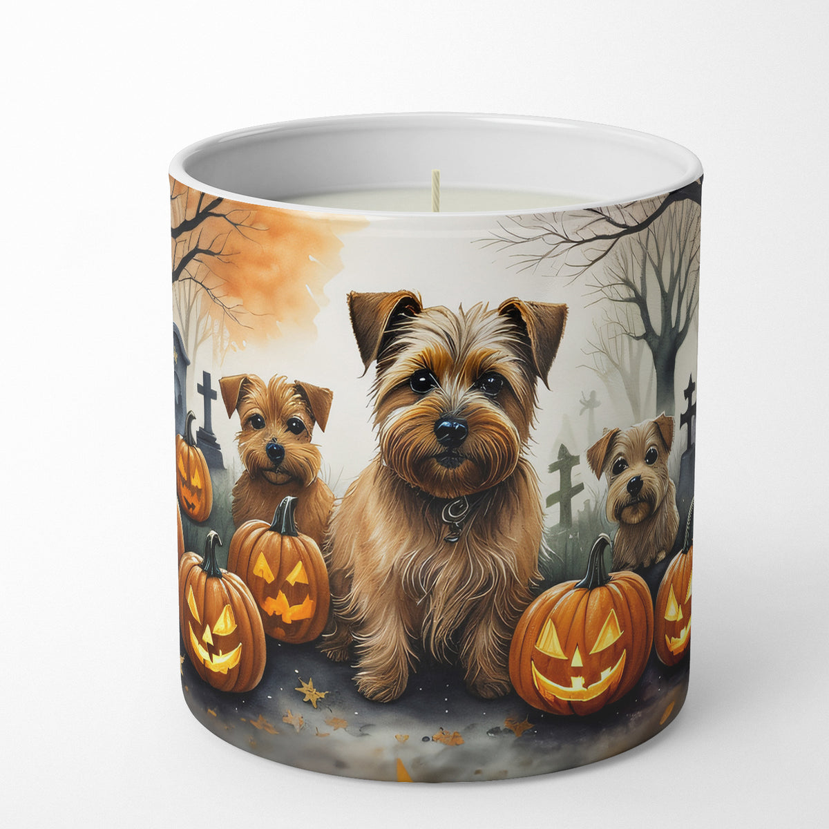 Buy this Norfolk Terrier Spooky Halloween Decorative Soy Candle