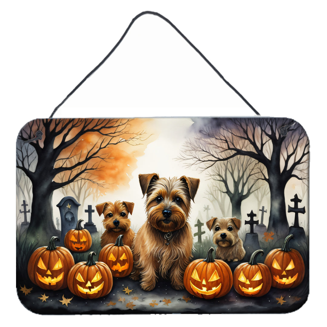 Buy this Norfolk Terrier Spooky Halloween Wall or Door Hanging Prints