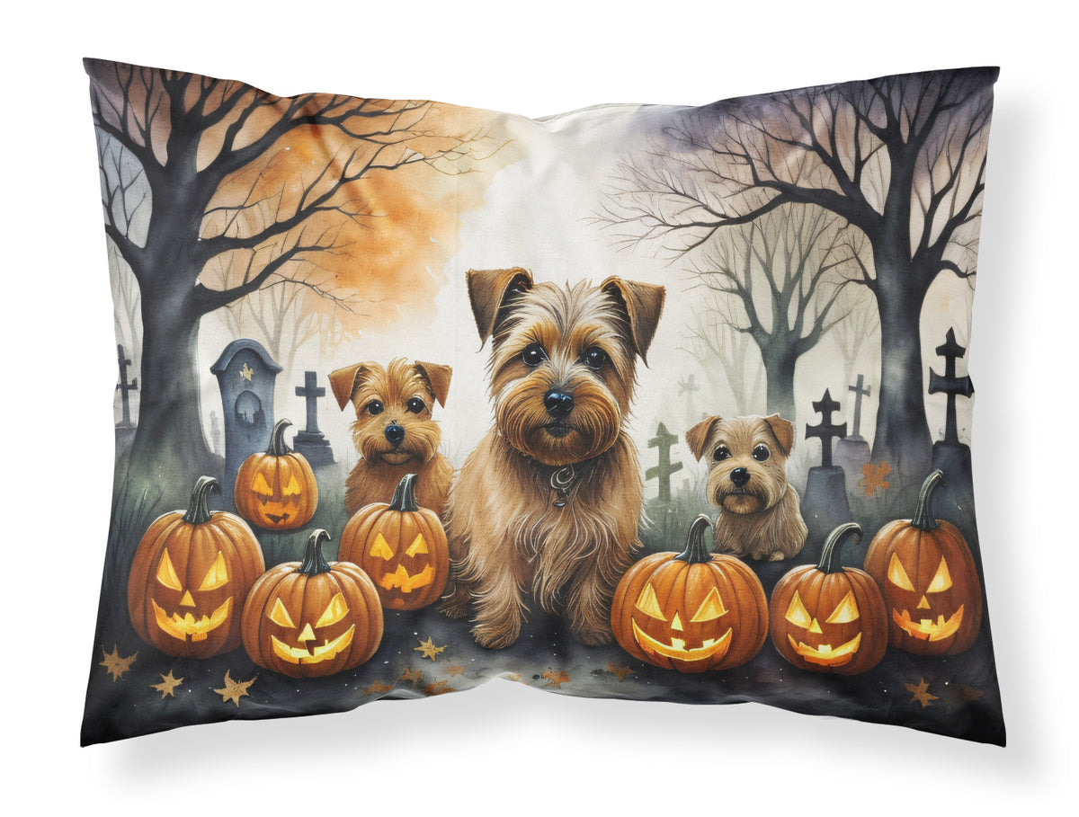 Buy this Norfolk Terrier Spooky Halloween Fabric Standard Pillowcase