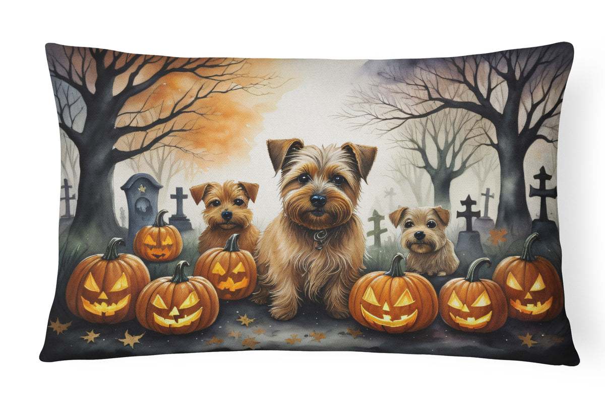 Buy this Norfolk Terrier Spooky Halloween Fabric Decorative Pillow