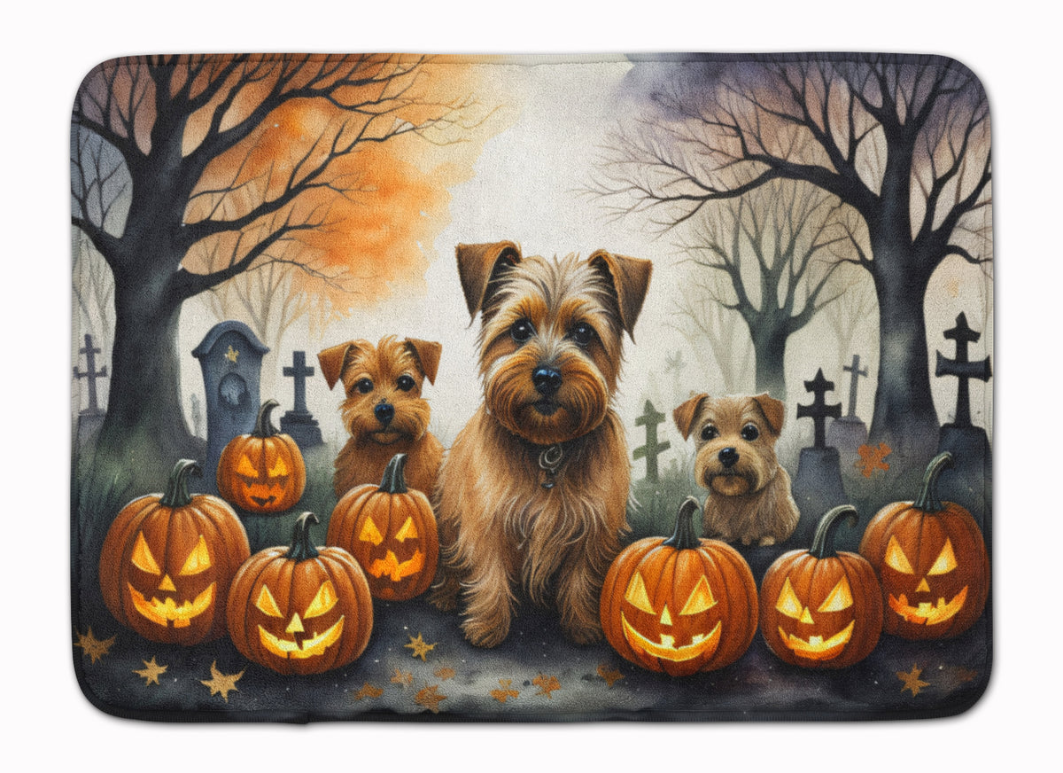 Buy this Norfolk Terrier Spooky Halloween Memory Foam Kitchen Mat