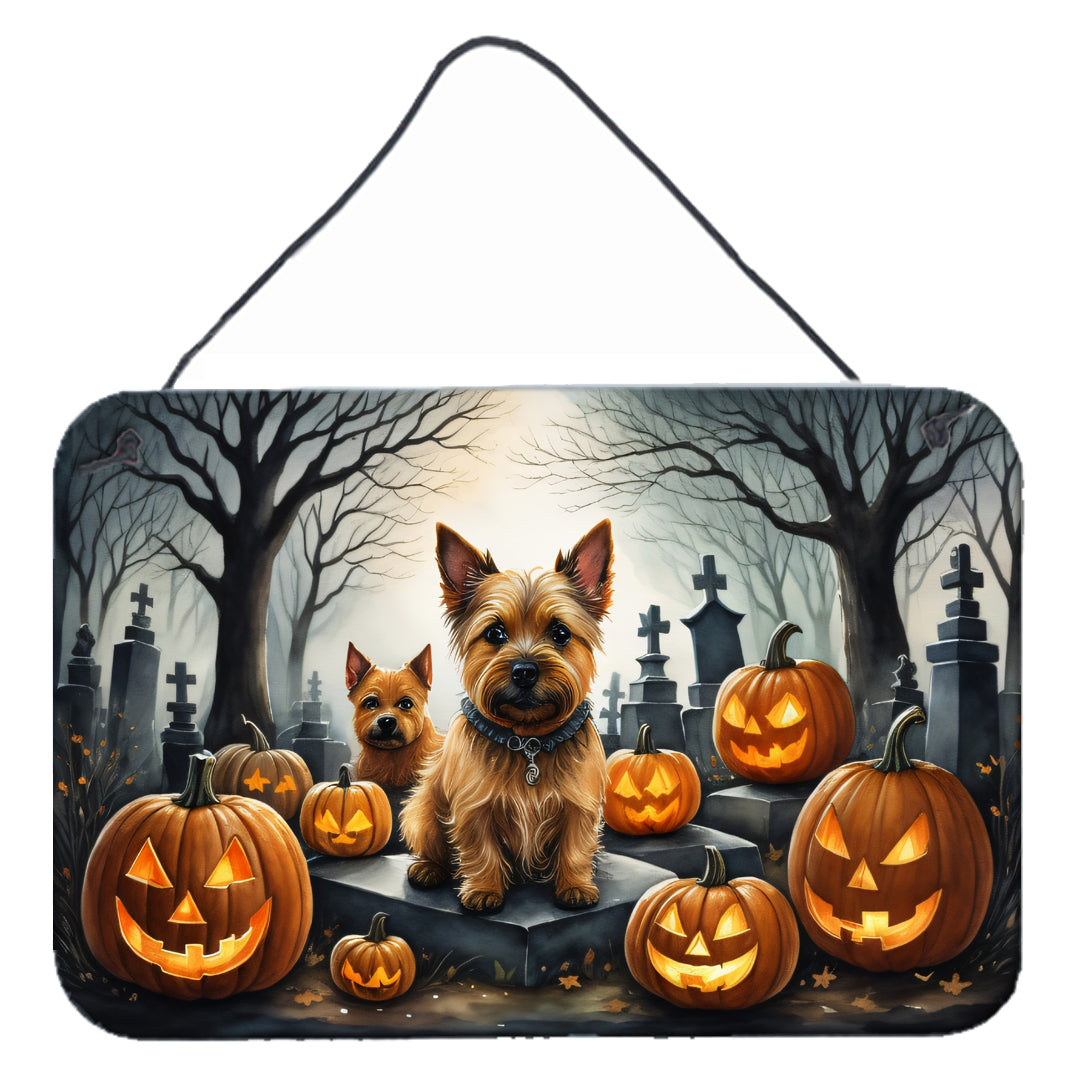 Buy this Norwich Terrier Spooky Halloween Wall or Door Hanging Prints