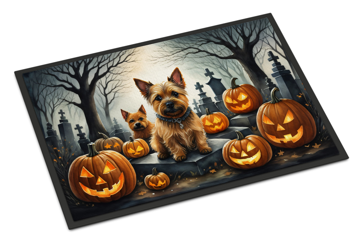 Buy this Norwich Terrier Spooky Halloween Indoor or Outdoor Mat 24x36