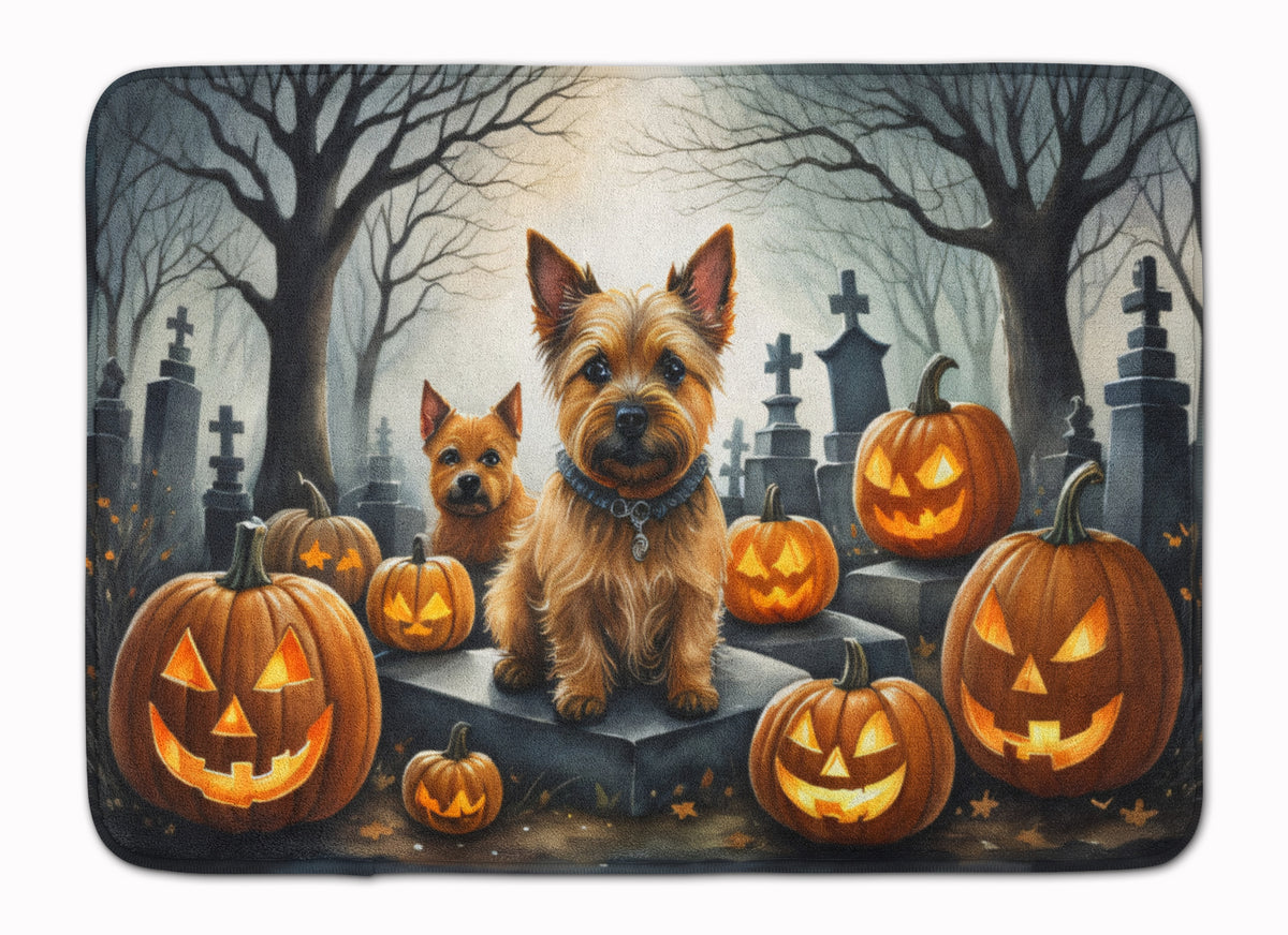 Buy this Norwich Terrier Spooky Halloween Memory Foam Kitchen Mat