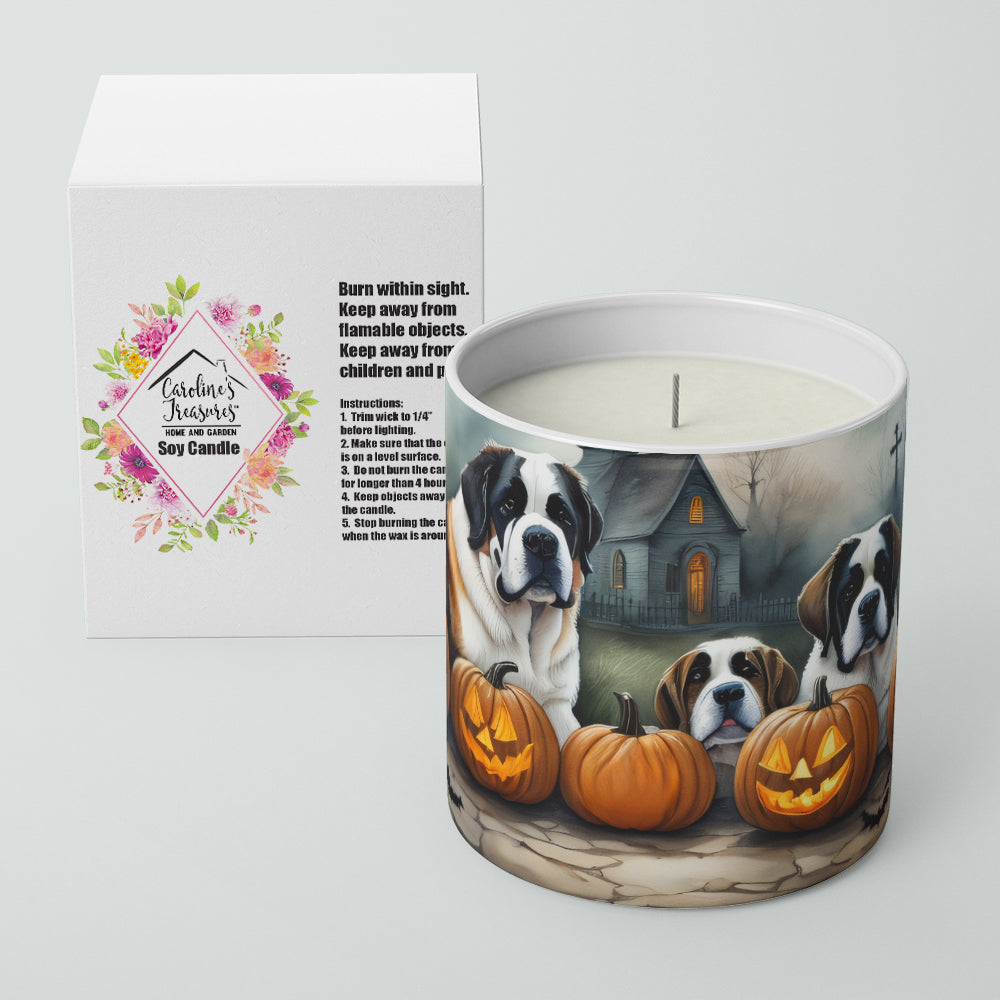 Saint Bernard Spooky Halloween Decorative Soy Candle