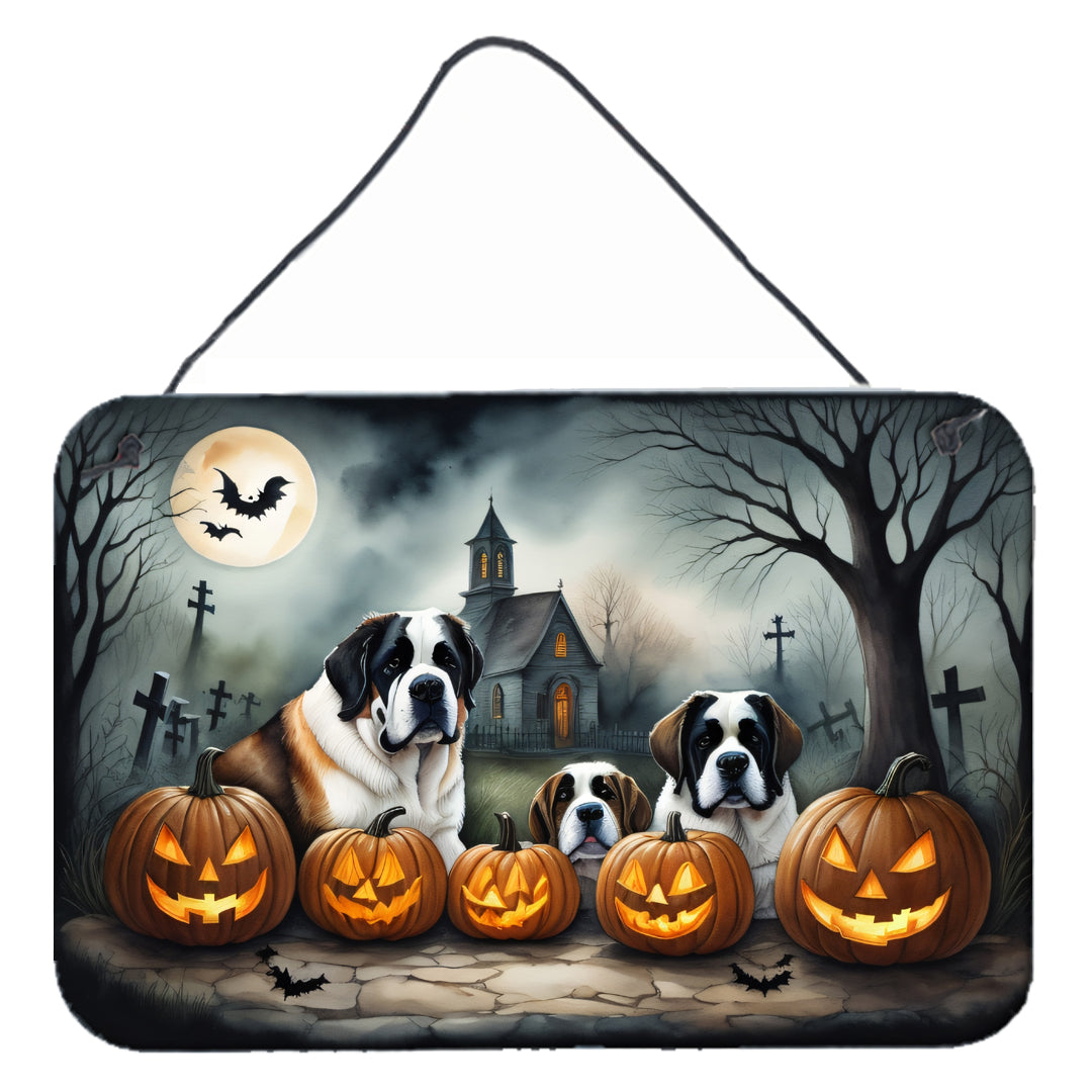 Buy this Saint Bernard Spooky Halloween Wall or Door Hanging Prints