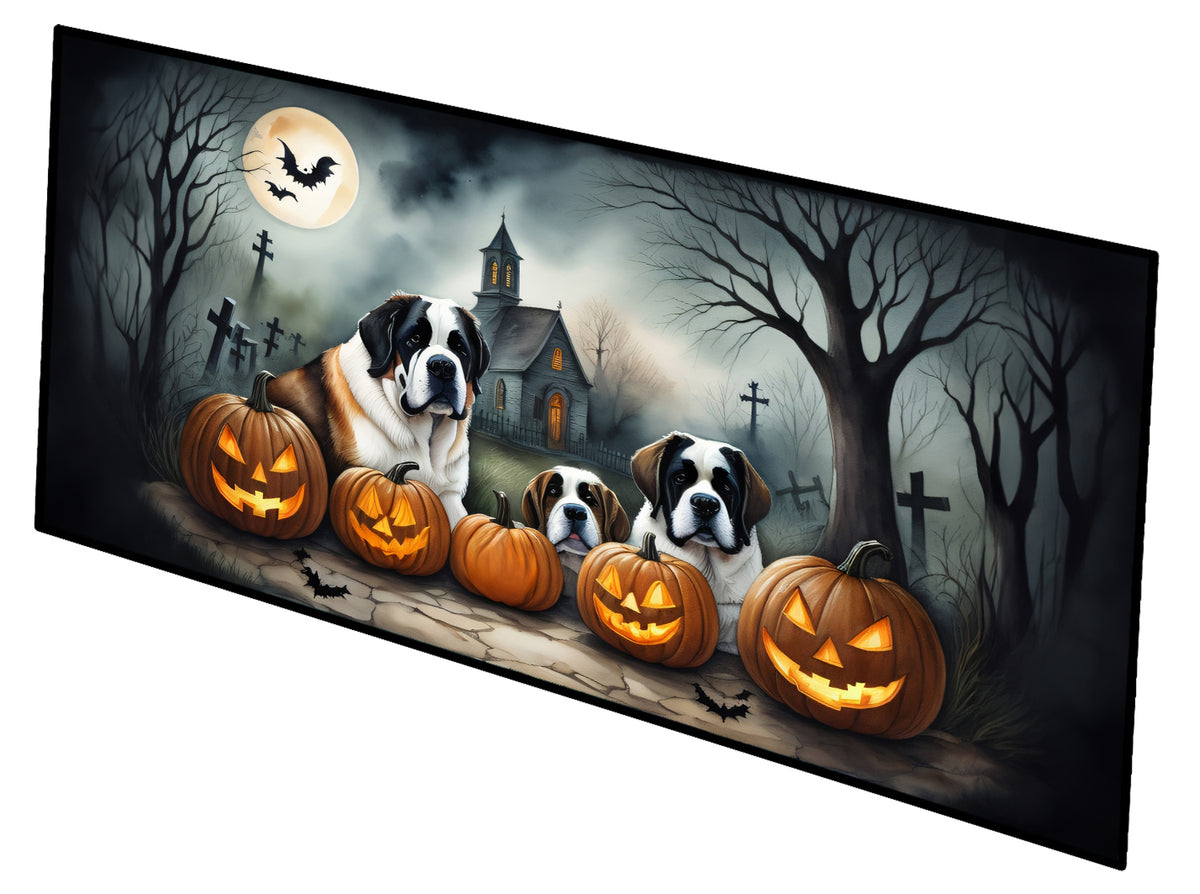 Buy this Saint Bernard Spooky Halloween Runner Mat 28x58