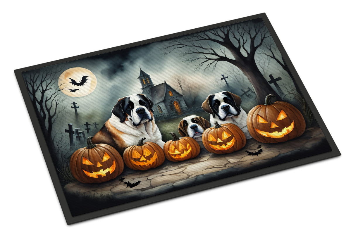 Buy this Saint Bernard Spooky Halloween Doormat 18x27