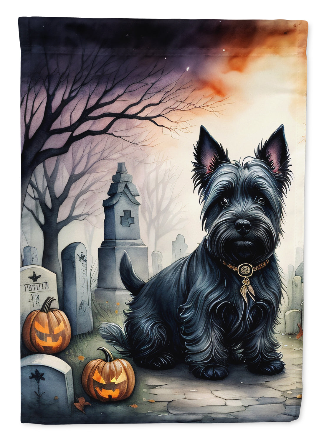 Buy this Scottish Terrier Spooky Halloween Garden Flag