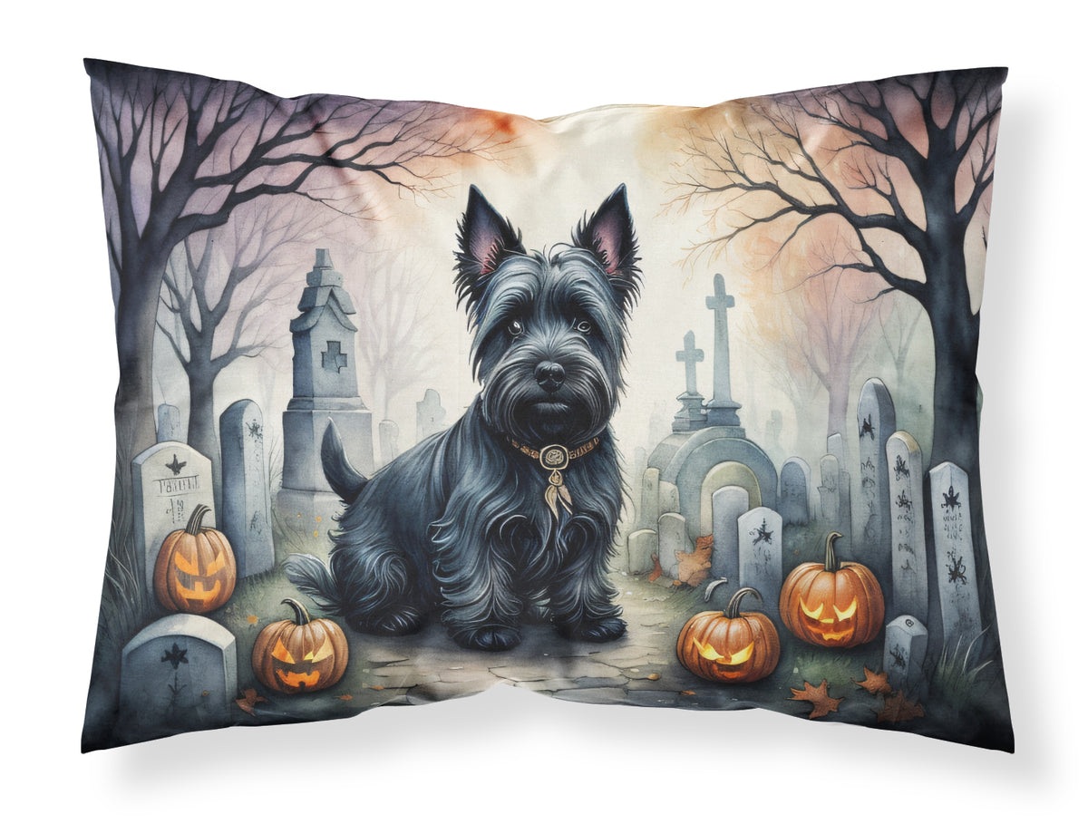 Buy this Scottish Terrier Spooky Halloween Fabric Standard Pillowcase