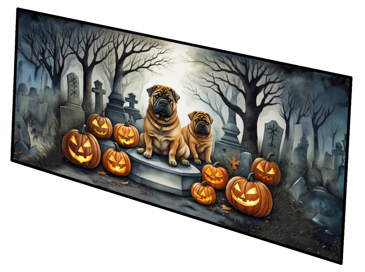 Buy this Shar Pei Spooky Halloween Runner Mat 28x58