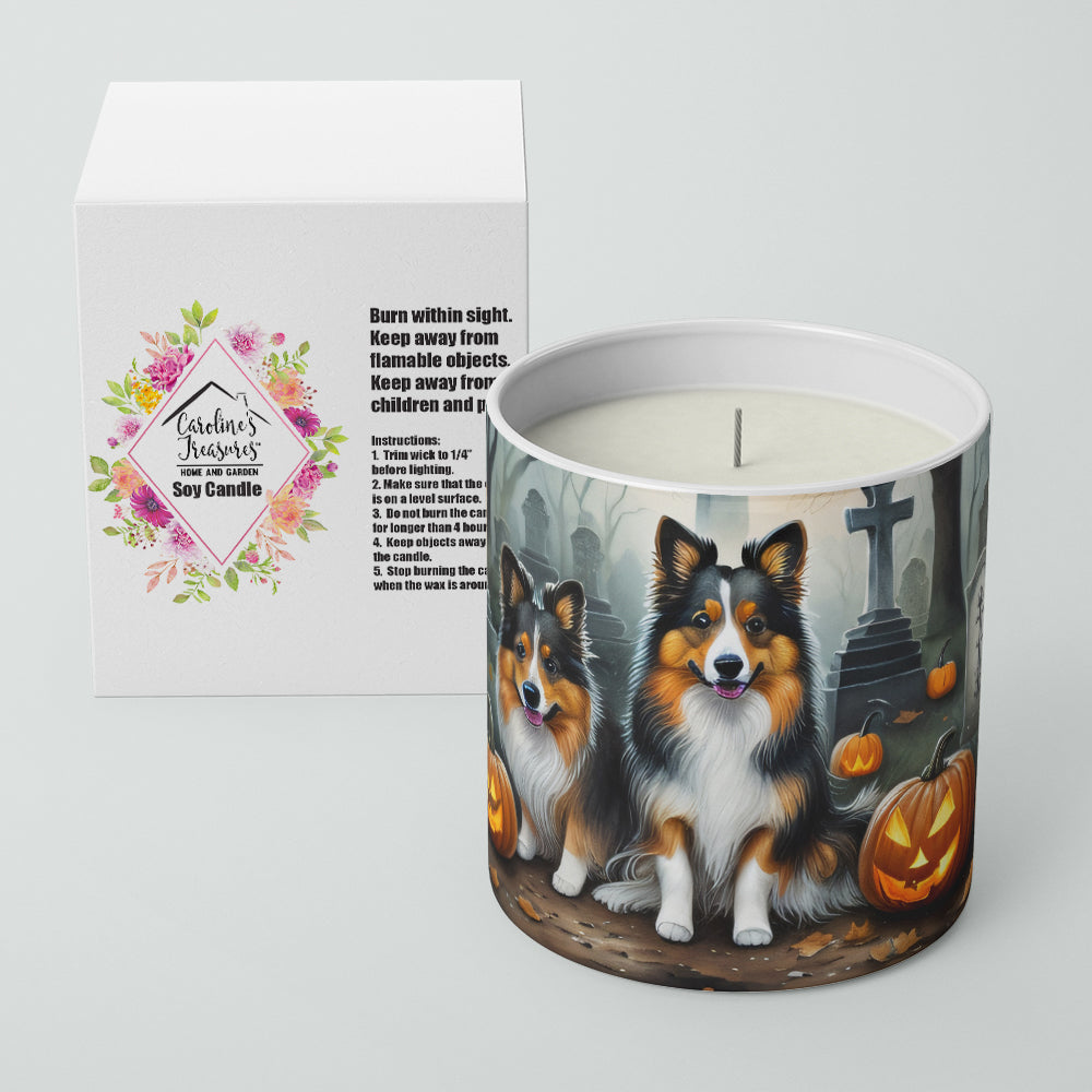 Buy this Sheltie Spooky Halloween Decorative Soy Candle