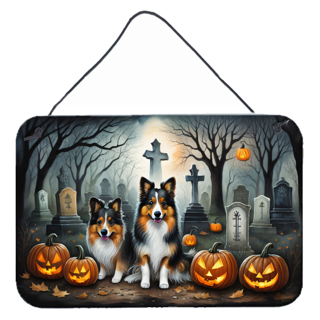 Buy this Sheltie Spooky Halloween Wall or Door Hanging Prints