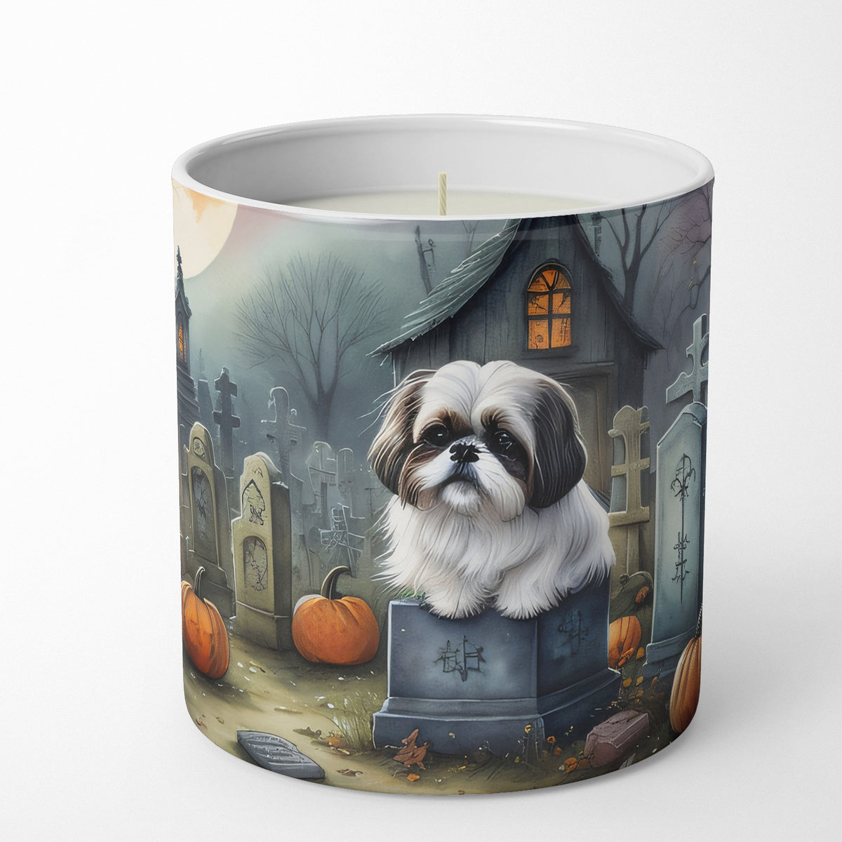 Buy this Shih Tzu Spooky Halloween Decorative Soy Candle
