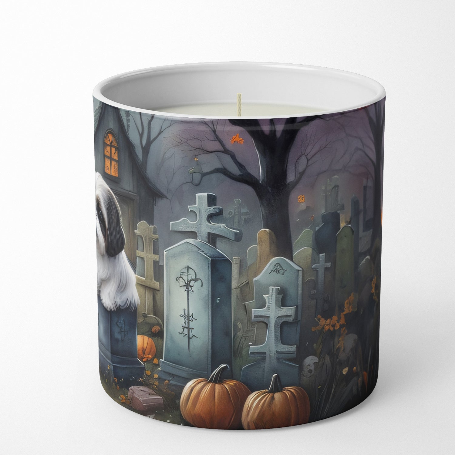 Shih Tzu Spooky Halloween Decorative Soy Candle